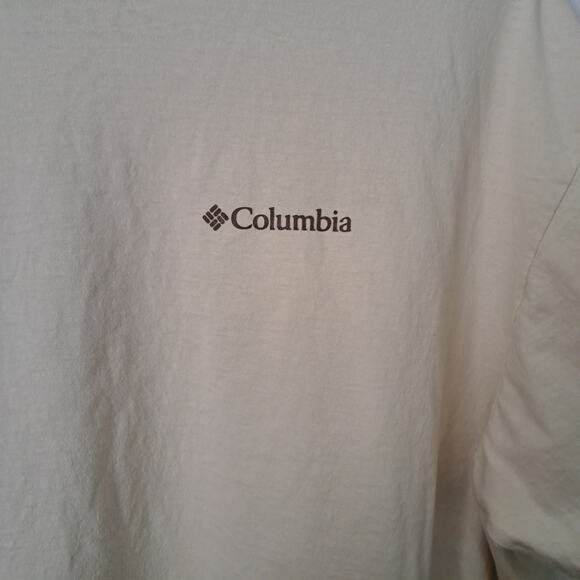 Columbia Yellowstone National Park Tan Brown Bison  T-Shirt Men's XXL - Picture 3 of 5